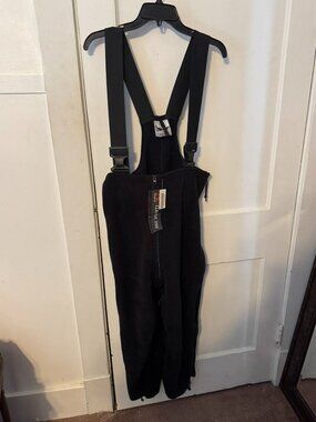 Polartec Classic 200 Black Fleece Overalls- Medium Short/Regular- NWT